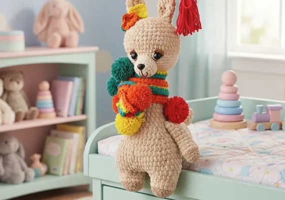 Amigurumi Llama Molly el Peluche más Tierno (Patrón Gratis)