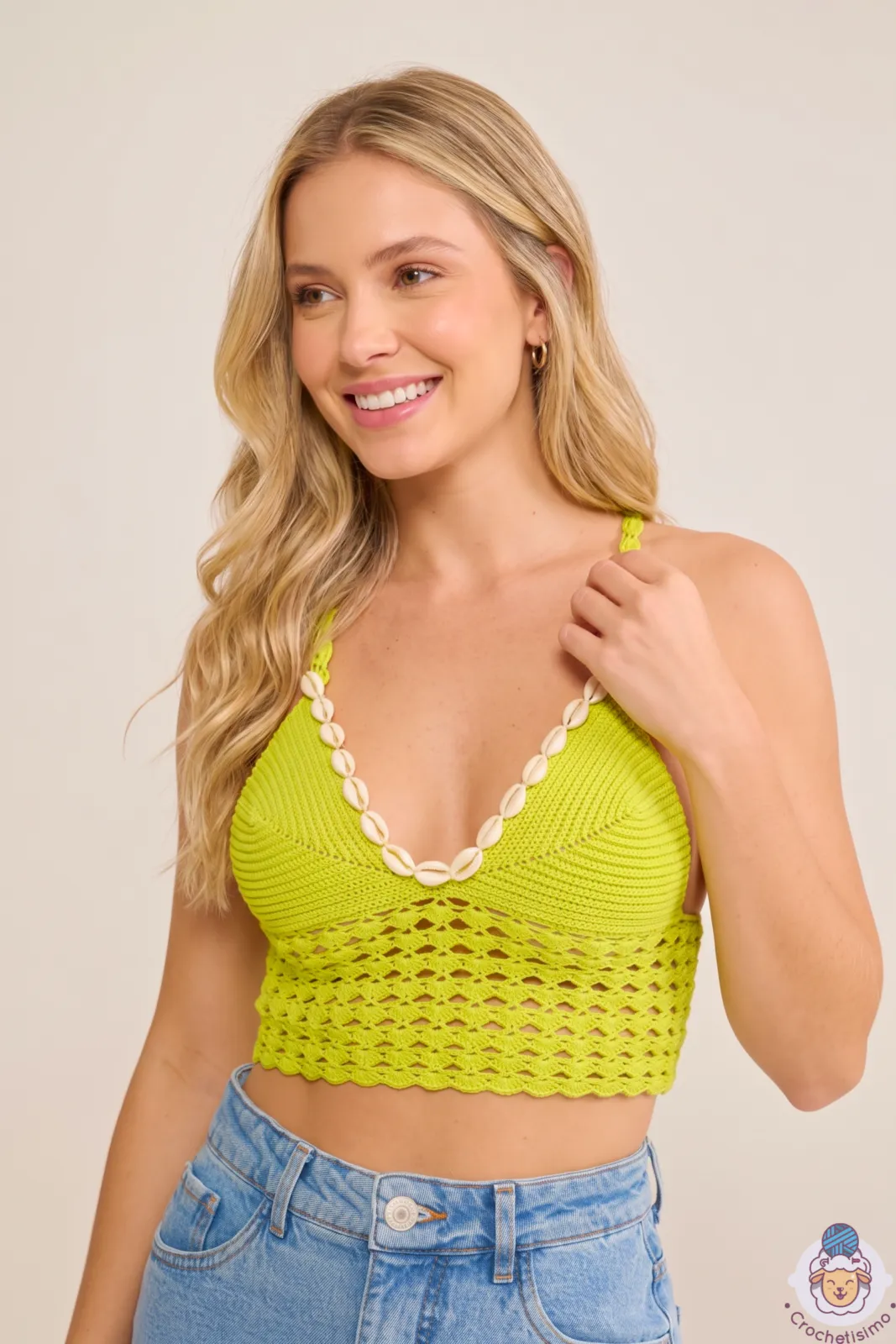 Teje el Top Cleo en Crochet paso a paso (Patrón Gratis)
