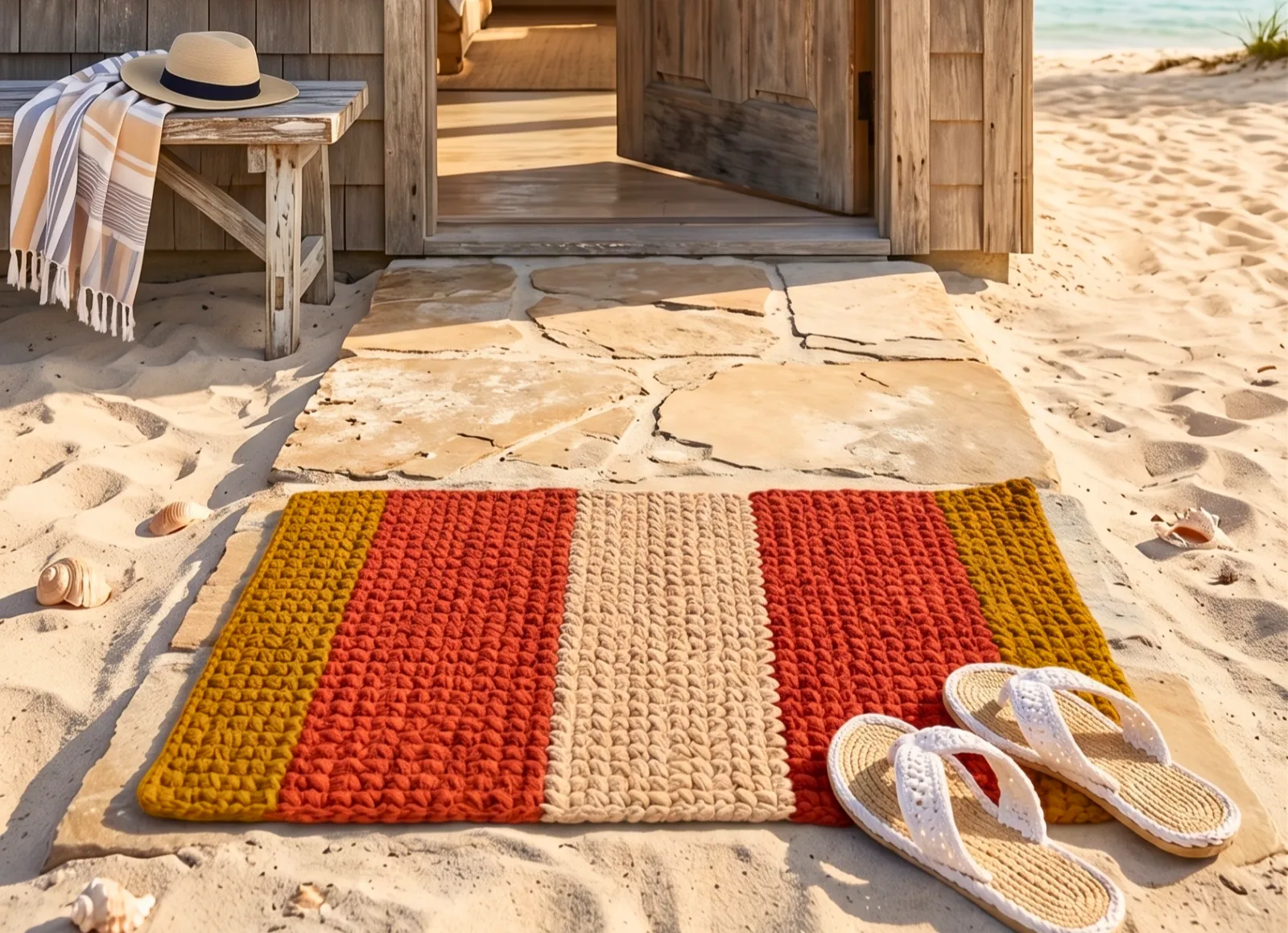 Cómo tejer una Alfombra en Crochet desde Casa (Patrón Gratis)