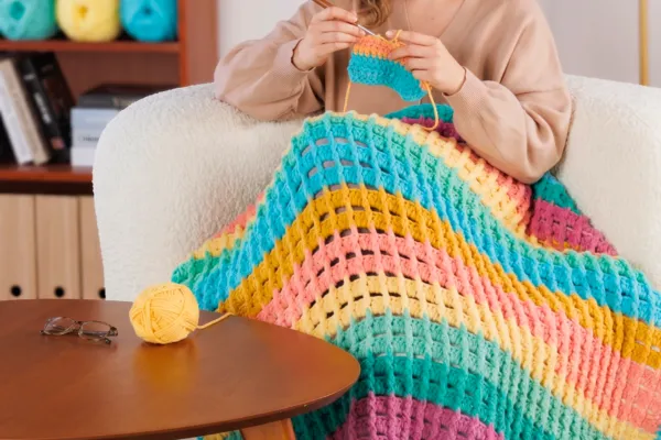 Teje la Manta Emociones en Crochet (Patrón Gratis)