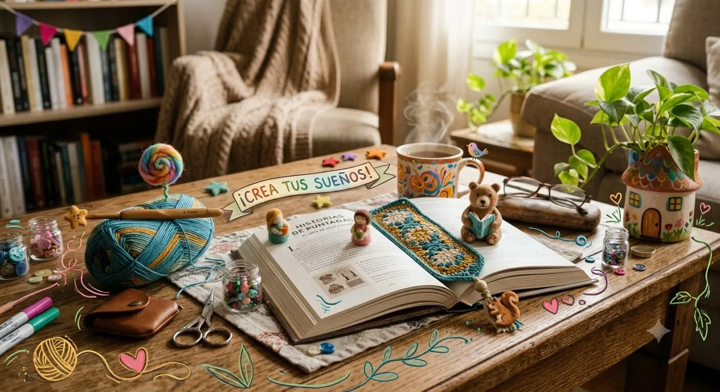 El Arte de leer y Tejer! Crea tu primer Marcapáginas Hoy