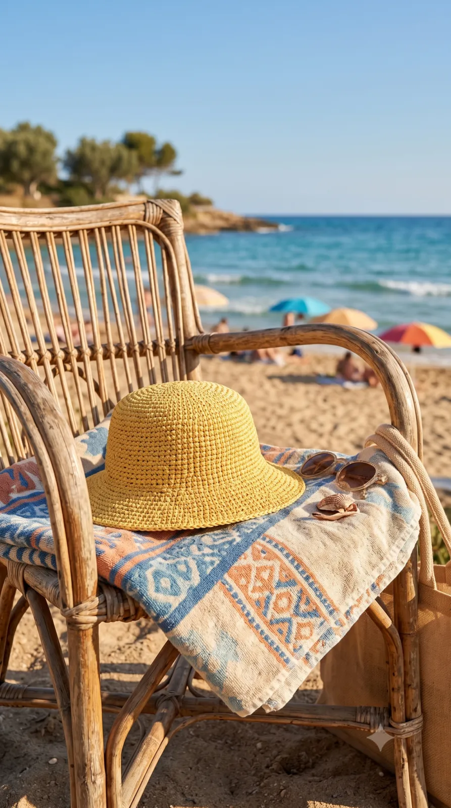 Teje Sombrero Playero en Rafia a Crochet Fácil (Patrón Gratis)