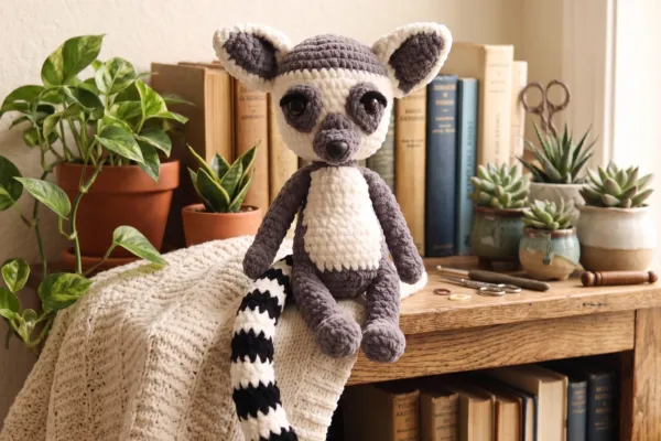 Teje a Leonardo el Lémur Amigurumi mas Tierno (Patrón PDF)