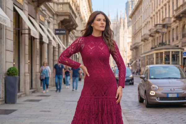 Teje el Vestido Prado Milano – Elegancia en Crochet (Patrón Gratis)