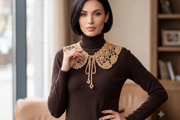 Teje el Collar Vintage Emily a Crochet Elegante (Patrón Gratis)