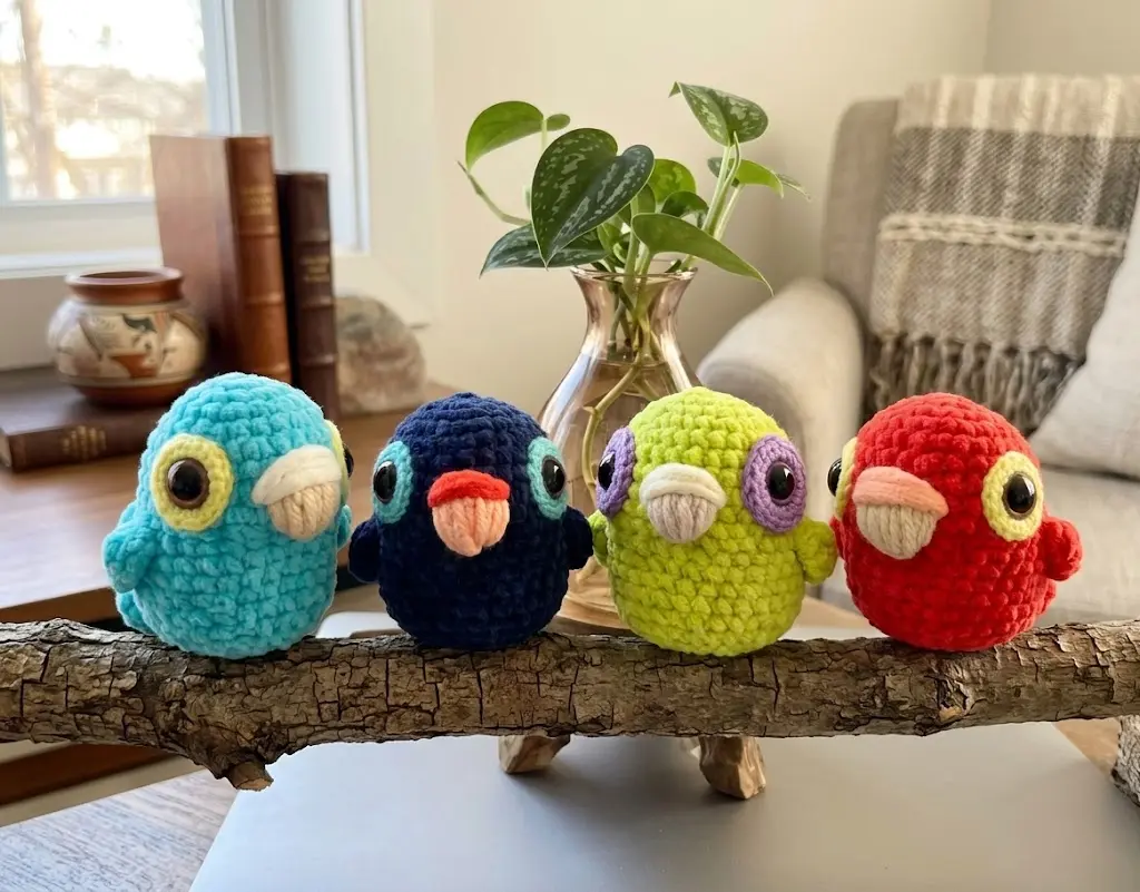 Teje el Periquito Amigurumi más Fácil y Rápido! PATRON GRATIS