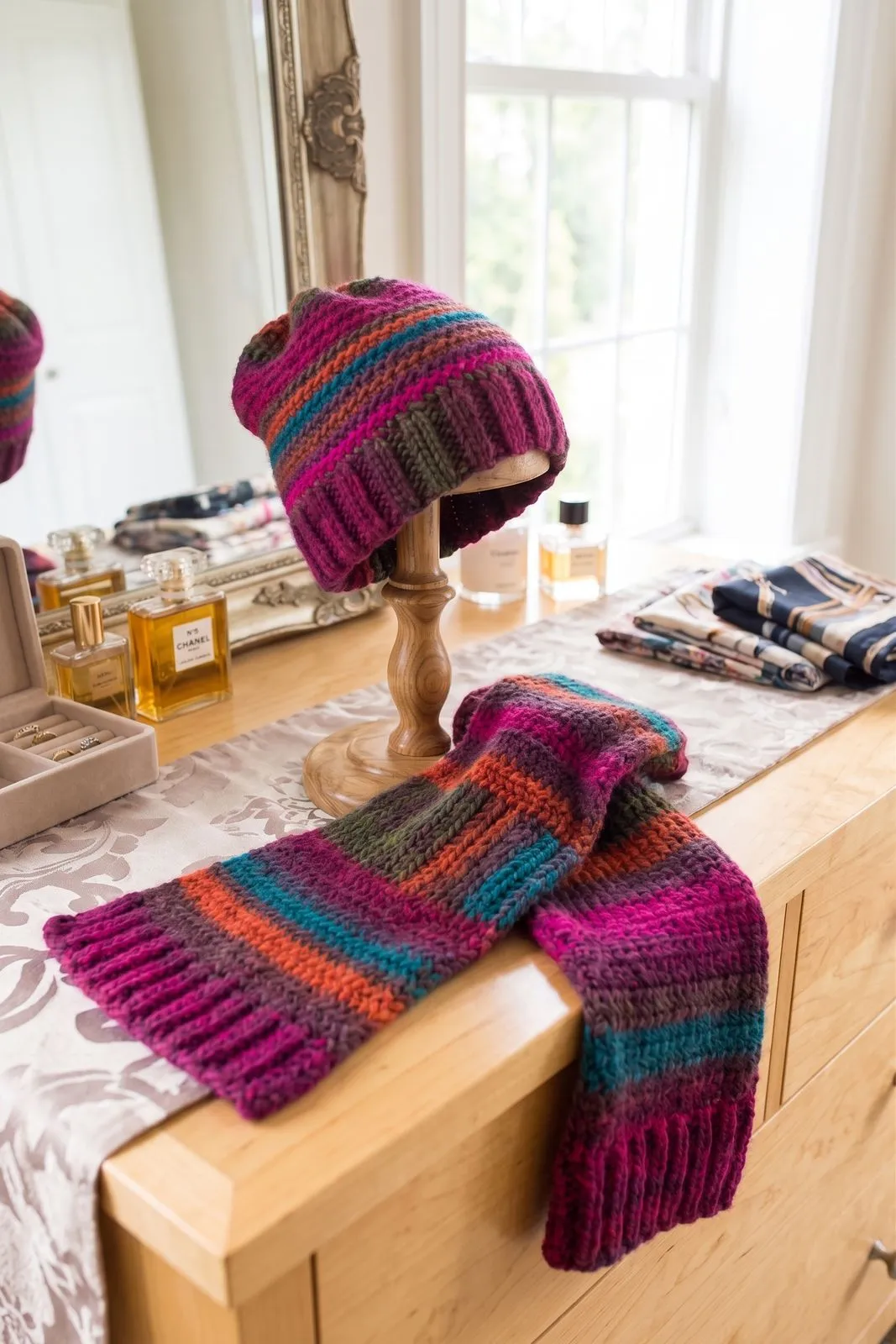 Cómo Tejer un Set de Gorro y Bufanda a Crochet Fácil!