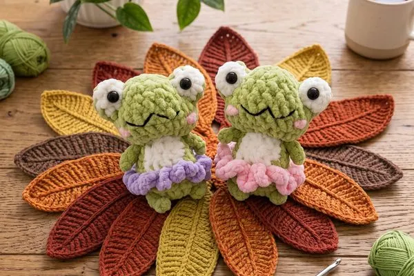 Ranita Bailarina Amigurumi a Crochet más Tierna! Patron Gratis