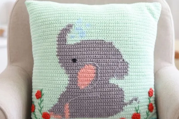 ¡El Cojín Infantil a Crochet que Enamora! PATRON GRATIS