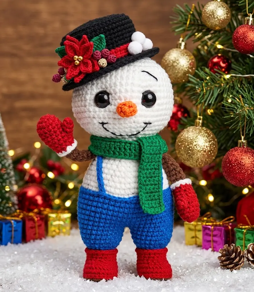 Teje a Copito el Muñeco de Nieve Amigurumi PATRON PDF