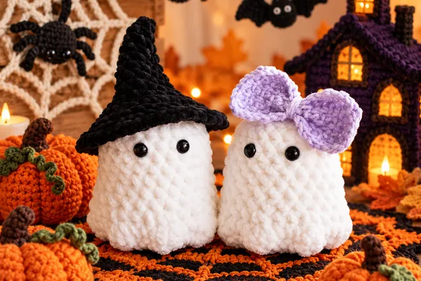 De Terror a Ternura Pura! Fantasmitas Kawaii Amigurumi PATRON