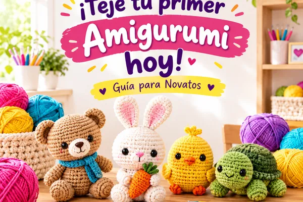 ¡Teje tu primer Amigurumi hoy! Guía para Novatos Gratis
