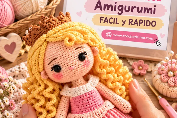 GUÍA Cómo tejer tu Primera Muñeca Amigurumi FACIL y RAPIDO