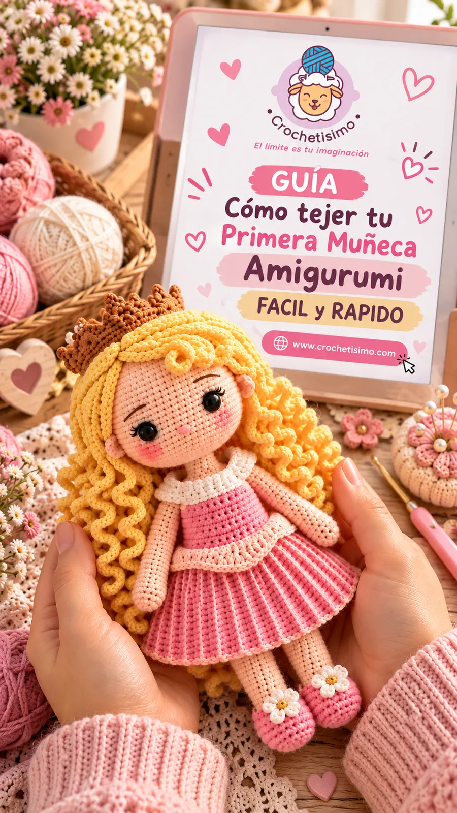 GUÍA Cómo tejer tu Primera Muñeca Amigurumi FACIL y RAPIDO