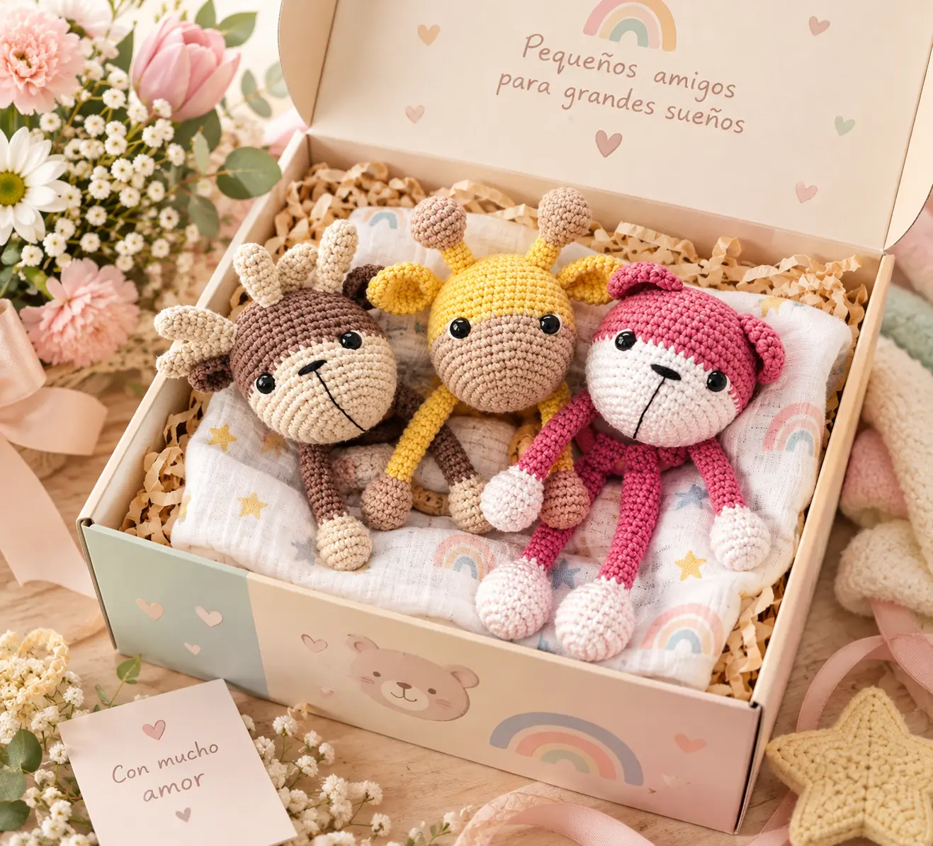 Sonajero Sensorial para Bebé a Crochet más Tierno (Patrón PDF)