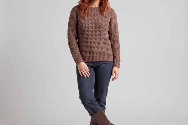 Teje el Jersey Eva a Crochet más Fácil y Cómodo (Patrón Gratis)