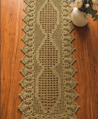 ¡Transforma Tu Mesa Hoy! Patrón Fácil Camino de Mesa a Crochet