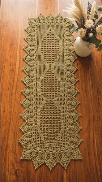 ¡Transforma Tu Mesa Hoy! Patrón Fácil Camino de Mesa a Crochet