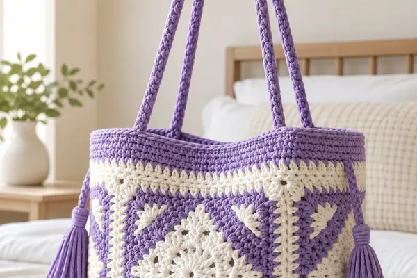 ¡ALERTA DE MODA! Bolso Granny Diamante Patron Gratis